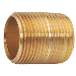 Manufacturer Varies Nipple,Red Brass,3/4 x Close,Threaded 464-001