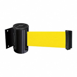 Tensabarrier Belt Barrier, Black,Belt Color Yellow 896-STD-33-STD-NO-Y5X-C