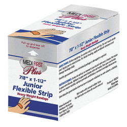 Sim Supply Strip Bandages,1.5"x7/8",Fabric,PK50  100250