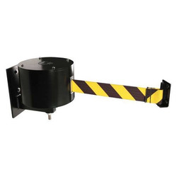 Retracta-Belt Wall Barrier, 65ft Black/Yellow Belt  WM6500-BYD-WP-RE