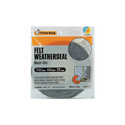 Frost King Weatherseal,17 ft.,Gray,Felt S214/17H