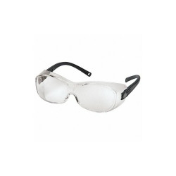 Pyramex SafetyGlasses,Clear,H2XAnti-Fog,Black S3510STJ
