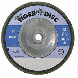 Weiler Fiber Disc,6 in Dia,5/8in Arbor,60 Grit 98105