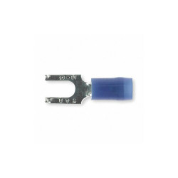 Sta-Kon Fork Terminal,Tin,Copper,Blue,PK100 RB14-8FS