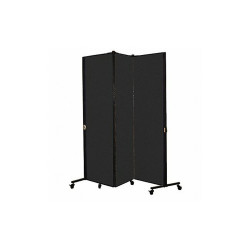 Screenflex Portable Room Divider,5Ft 9In W,Black  HKDL603-DX