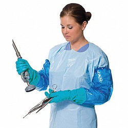 Polyco Disposable Sleeve Gloves,Teal,L,PR 41550