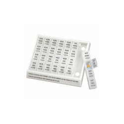 Healthsmart Pill Organizer,28 Compartments,Clear 640-8223-0000
