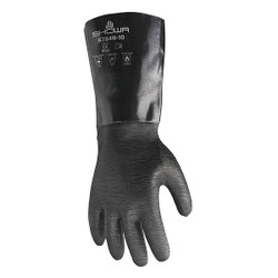 Showa Chemical Resistant Gloves,Black,Sz 10,PR 6784R