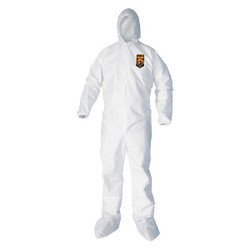 Kleenguard Coveralls,XL,Wht,KleenGuard(TM) A40,PK25 44334