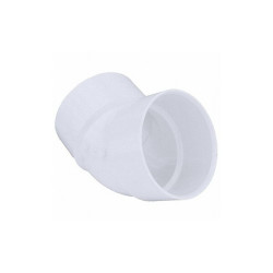 Manufacturer Varies 45 Elbow, Schedule 40, 6",Socket,White 1WKV9