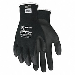 Mcr Safety Cut Resistant Gloves,A3,S,Black,PR N9878BNFS
