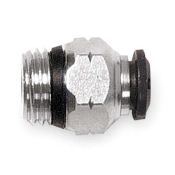 Aignep Usa Male Connector,8mm Tube Sz,Brass,PK5 50000N-8-1/4-PK5