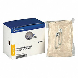 First Aid Only Triangular Bandage,40x40x56",White,PK2 FAE-5100
