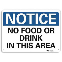 Lyle Notice Sign,10 in x 14 in,Plastic U5-1377-NP_14X10