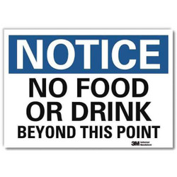 Lyle Notice Sign,10x14in,Reflective Sheeting U5-1375-RD_14X10