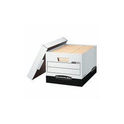 Bankers Box Banker Box,Ltr/Lgl,Wht/Blk,PK12 00724