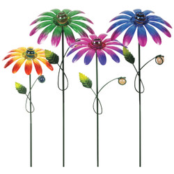 Exhart 21 In. Metal Daisy Plant Stake 20007 Pack of 12