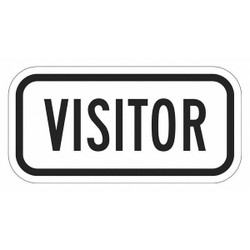 Lyle Visitor Supplemental Parking Sign,6"x12" T1-6105-EG_12x6