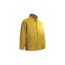 Onguard Collared Rain Jacket,Yelw,Ribbed PVC,2XL 7603200