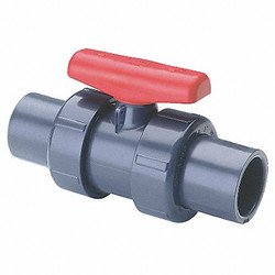 Spears Manual 2-Way Ball Valve,Socket,PVC 3622R-020