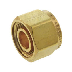 Parker Cap,Brass,A-LOK,1/4In 4BLP4-B