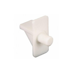 Primeline Tools Shelf Support Peg,29/32 in. D,White,PK8  U 10138