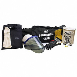 Chicago Protective Apparel Arc Flash Jacket and Bib Kit,Navy,L  AG-12 -L