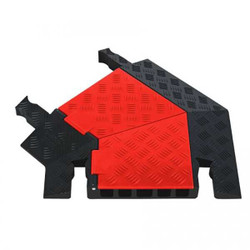 Checkers Cable Protector 45 Left,Hinged,5 Channel GDT5X125-L-O/B
