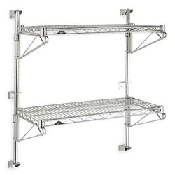 Metro Wire Wall Shelf,34x24x48in,ShlfCap 125lb SW53C-2-2448