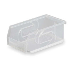 Lewisbins Hang and Stack Bin,Clear,PP,3 in PB74-3 Clear