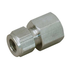 Parker Strt Connector,SS,A-LOKxF,1/8Inx1/4In 2FSC4N-316