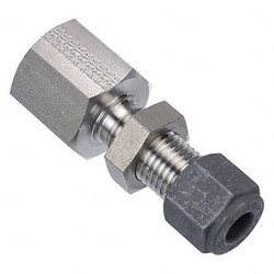Parker Bulkhead Connector,SS,CPIxF,1/4Inx1/8In 4-2 GH2BZ-SS