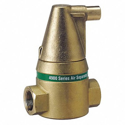 Taco Air Separator, Brass, 240F, 150 psi 49-075T-2