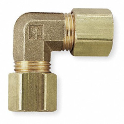 Parker Union Elbow,Brass,Comp,3/8In,PK10 165C-6