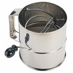 Crestware Flour Sifter,8 in Dia,SS SFS08