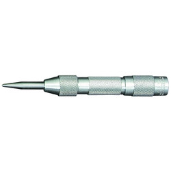 Automatic Center Punch, 5 in L, 5/8 in Tip, Aluminum