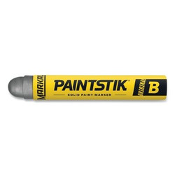 Paintstik Original B Solid Paint Marker, 11/16 in dia, 4-3/4 in L, Aluminum