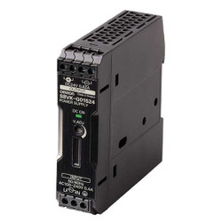 Omron DC Power Supply,24VDC,0.65A,50/60Hz S8VK-G01524