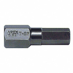 Apex Tool Group Insert Bit,Metric,7/16",Hex,8mm,7/8" SZ-7-8MM