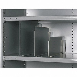 Hallowell Shelf Divider,18inx9inx18in,Steel,PK12 5240-1809-12HG