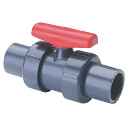 Spears Manual 2-Way Ball Valve,Socket,PVC 3622R-015