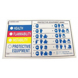Badger Tag & Label HMIG Label,5 in. W x 3 in. H,PK25 107