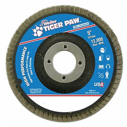 Weiler Fiber Disc,5 in Dia,7/8in Arbor,40 Grit  98835