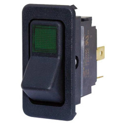 Eaton Lighted Rocker Switch, Black, Off/On 8005K23N113V32