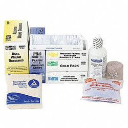 First Aid Only Complete Refill or Kit,165pcs,3x10",WHT  6095