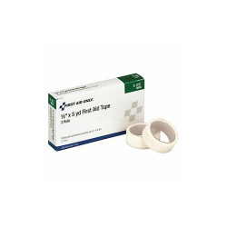 First Aid Only First Aid Tape,5yd,1/2"W,White,PK2 8-001