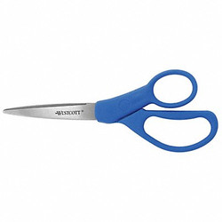 Westcott Multipurpose,Scissors,Straight,7 In. L 43217