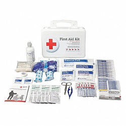 American Red Cross First Aid Kit w/House,107pcs,3x7",WHT 711123