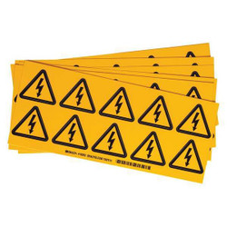 Brady Vinyl Label,2 inx2 in,Vinyl,PK100 60202