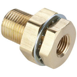 Parker Anchor Coupling,Brass,1/4 in,MNPT x FNPT 207ACBH-4